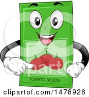 Poster, Art Print Of Tomato Seeds Packet Mascot
