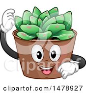 Poster, Art Print Of Succulent Plant Mascot
