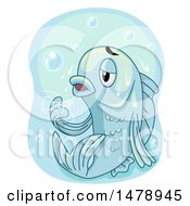 Poster, Art Print Of Hapless Fish Frozen In Ice