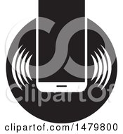 Poster, Art Print Of Black And White Smart Phone Icon