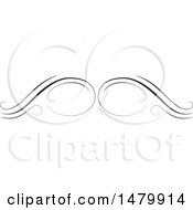 Clipart Of A Vintage Calligraphic Design Element Royalty Free Vector Illustration