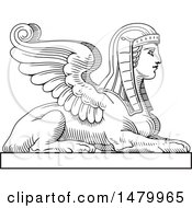 Poster, Art Print Of Vintage Egyptian Sphinx