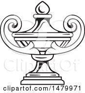 Clipart of a Vintage Urn Design Element - Royalty Free Vector Illustration by Frisko #COLLC1479971-0114