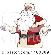 Poster, Art Print Of Shrugging Christmas Santa Claus