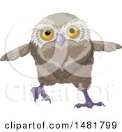 Poster, Art Print Of Cute Owl Running