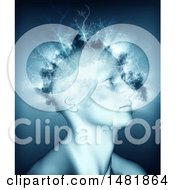 Poster, Art Print Of 3d Person With Mental Health Problems