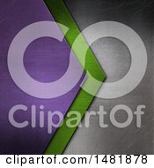 Poster, Art Print Of Purple Green And Silver Metal Arrow Background