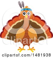 Poster, Art Print Of Thanksgiving Native Turkey Bird
