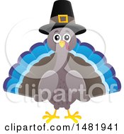 Poster, Art Print Of Thanksgiving Pilgrim Turkey Bird