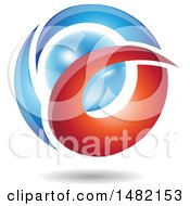 Clipart Of An Abstract Letter A Around A Pearl Royalty Free Vector Illustration