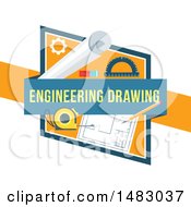 Poster, Art Print Of Blueprints Engineering Drawing Design
