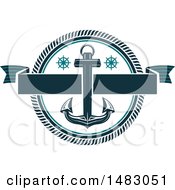 Clipart Of A Ship Anchor Design Royalty Free Vector Illustration