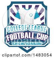 Poster, Art Print Of T Shirt And College League Football Cup Championship Design