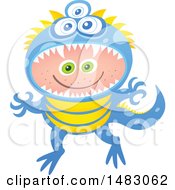 Poster, Art Print Of Boy In A Monster Halloween Costume