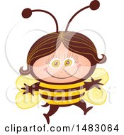Poster, Art Print Of Girl In A Bee Halloween Costume