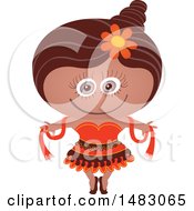 Poster, Art Print Of Girl In A Dancer Halloween Costume
