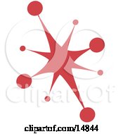Red Starburst Clipart Illustration by Andy Nortnik #COLLC14844-0031