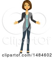 Clipart Of A Disappointed Business Woman Royalty Free Illustration