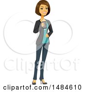 Poster, Art Print Of Happy Business Woman Holding A Smart Phone