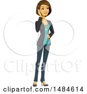 Poster, Art Print Of Happy Business Woman Talking On A Smart Phone