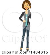 Poster, Art Print Of Happy Business Woman Talking On A Cell Phone