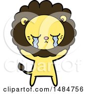 Poster, Art Print Of Crying Cartoon Lion