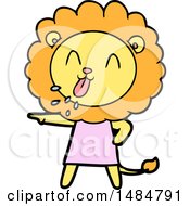 Poster, Art Print Of Happy Cartoon Lion