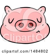 Poster, Art Print Of Cartoon Pig Face