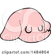 Cartoon Clipart Of A Pink Elephant