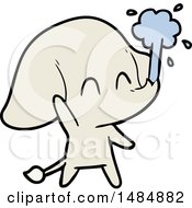 Cartoon Clipart Of An Elephant by lineartestpilot