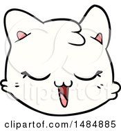 Poster, Art Print Of Cartoon Cat Face