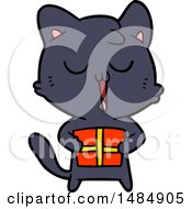 Cartoon Clipart Of A Black Kitty Cat