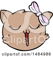 Poster, Art Print Of Cartoon Cat Face