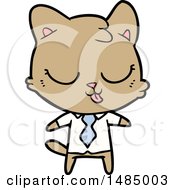 Poster, Art Print Of Cartoon Business Cat