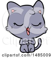 Poster, Art Print Of Happy Cartoon Cat