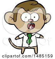 Poster, Art Print Of Cartoon Business Monkey