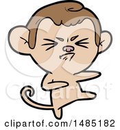 Poster, Art Print Of Cartoon Angry Monkey