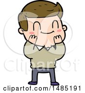 Clipart Of A Cartoon Friendly Man by lineartestpilot