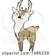 Poster, Art Print Of Cartoon Happy Stag