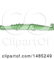 Poster, Art Print Of Cartoon Crocodile