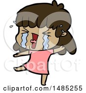 Clipart Cartoon Woman In Tears