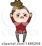 Clipart Cartoon Angry Woman