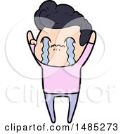 Clipart Cartoon Man Crying