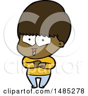 Clipart Cartoon Happy Boy