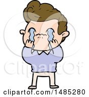 Clipart Cartoon Man Crying