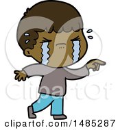 Clipart Cartoon Man Crying