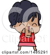 Clipart Cartoon Laughing Woman