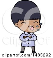 Clipart Cartoon Boy Sticking Out Tongue