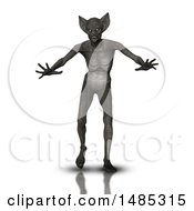 Poster, Art Print Of 3d Demon On A White Background
