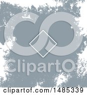 Clipart Of A Frame On A Gray And White Grunge Background Royalty Free Vector Illustration